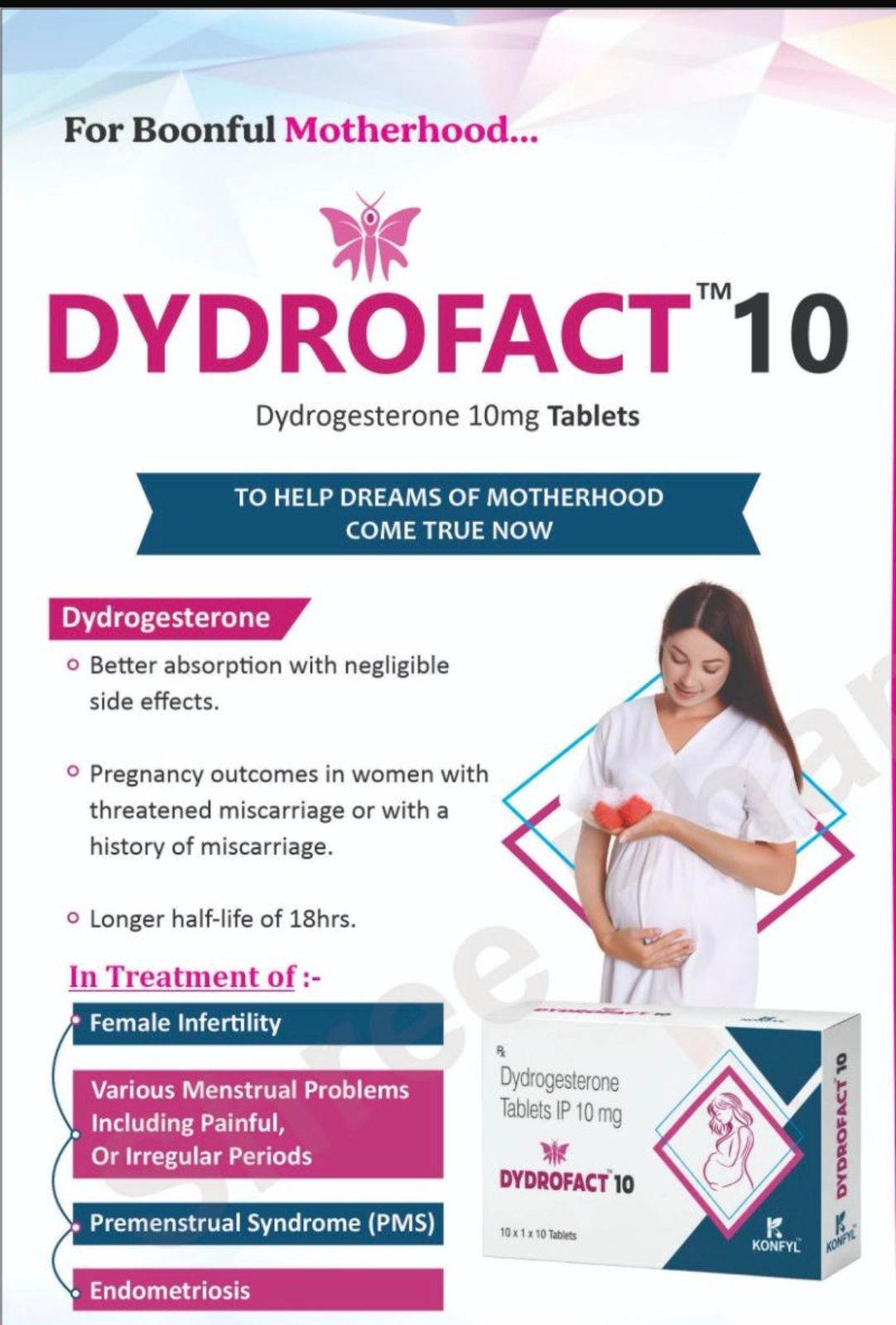Dydrofact 10 product packaging
